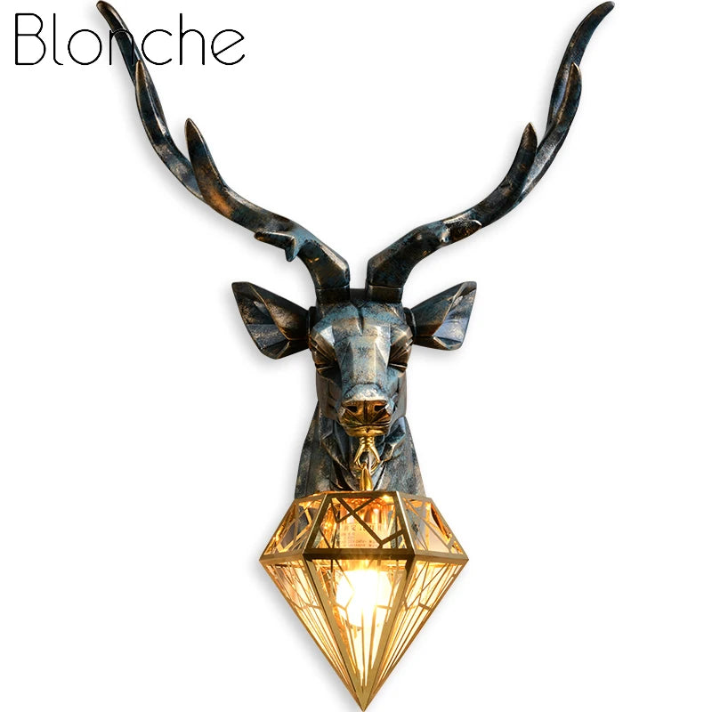 Modern American Deer Wall Lamp