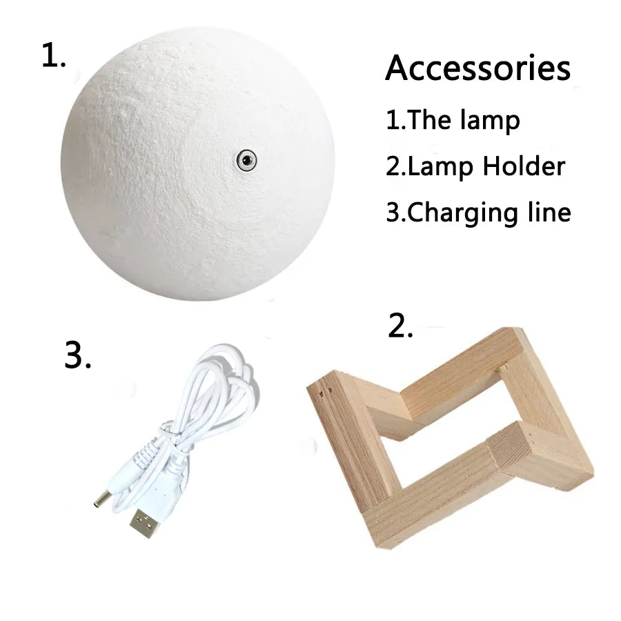 Rechargeable Moon Lamp