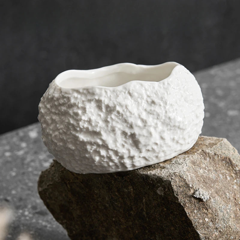 Ceramic Egg-shaped Dessert Bowls