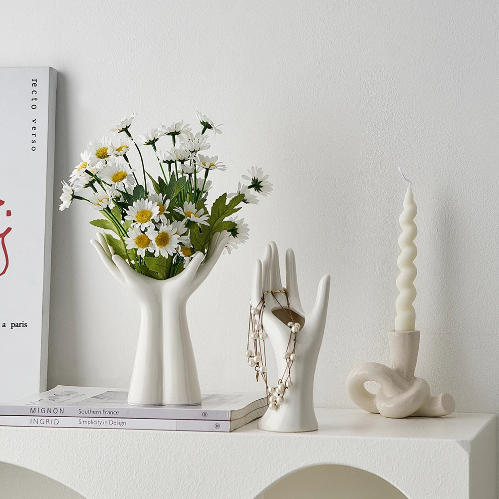 Living Room Vases White Ceramic