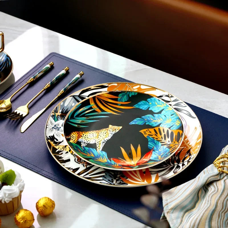 Forest Animal Tiger plates