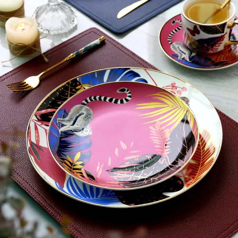 Forest Animal Tiger plates