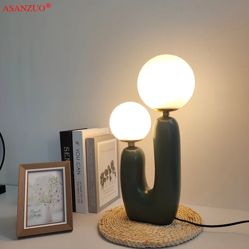 glass ball table lamp